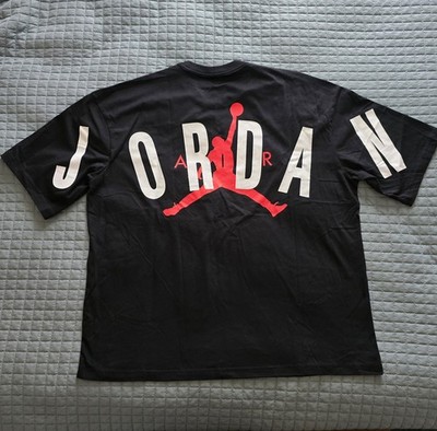NWT Air Jordan Double Sided Shirt Large L Black Jumpman Spell Out IQ0844-010 NEW