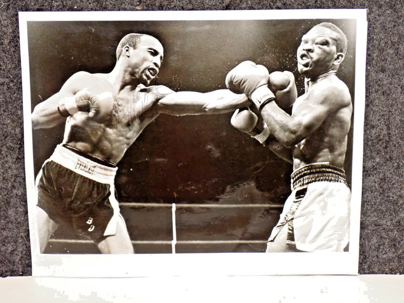 LUIS MANUEL RODRIGUEZ Signed 8x10 Vintage Wire Photo Rubin Hurricane Carter 1965