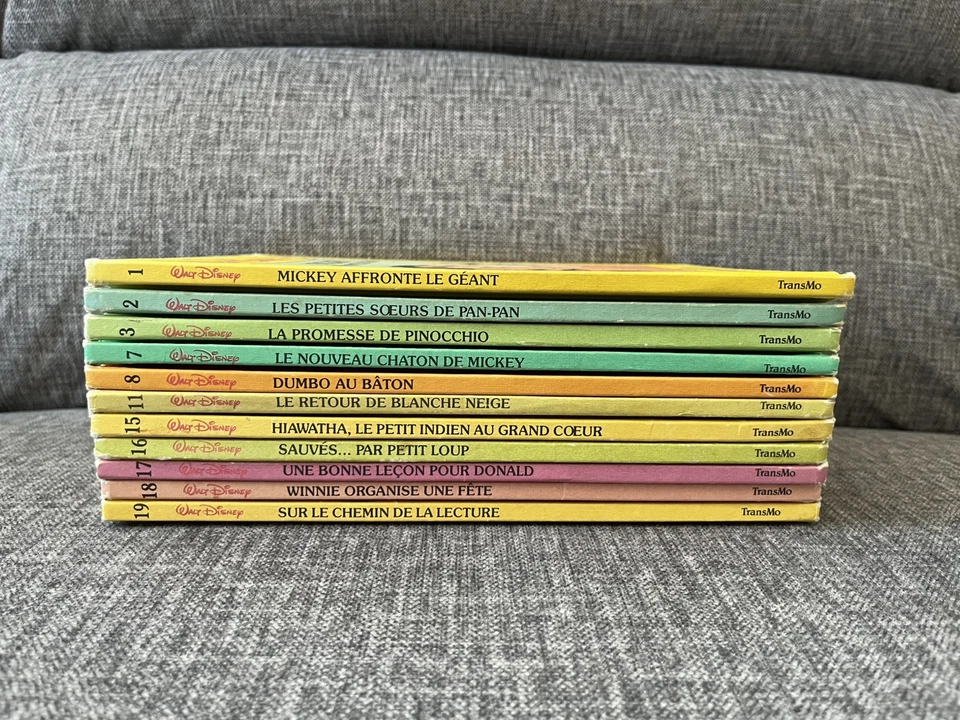 Lot 11 Livres J'apprends à lire de Walt Disney TransMo Enfants en Français 1980s - Image 2 of 4