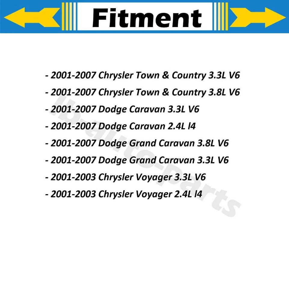 2x Kit Reparación Pinza Delantera Trasera Para Dodge Caravan 2.4L 2001-2007 Foto 2 de 4