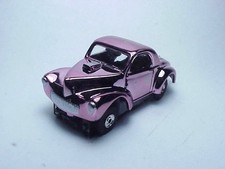 MODEL MOTORING T-JET CANDY PURPLE PLATED WILLYS HO SLOT CAR BODY. NEW