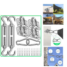 Sonnensegel Befestigungsset 40 Teilig M6-40 Edelstahl 304 f&uuml;r Garten Outdoor