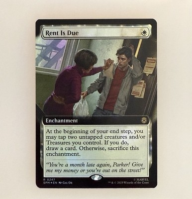 Magic the Gathering: Rent Is Due (Extended Art) Marvel's Spider-Man Foil NM