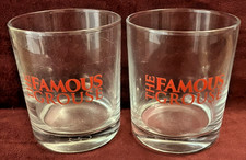 "THE FAMOUS GROUSE BRANDED WHISKY TUMBLERS - 8CM TALL