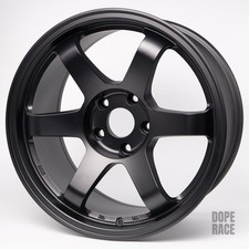 1 Pc Rota Grid Racing - 17x9 25mm 5x114.3 73 Hub Satin Black Wheelsrims