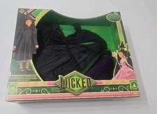 Wicked Elphaba Dress Costume Girls Size 4-6 Black Witch Outfit NIB Halloween