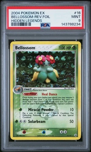 Pokemon Bellossom Reverse Holo Hidden Legends 16/101 PSA 9