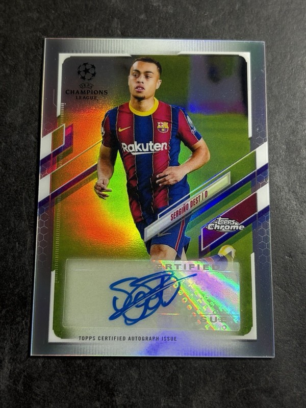 2020-21 Topps Chrome UEFA Champions League Sergino Dest #CA-SD Auto
