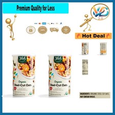 Amazon Organic Steel Cut Oats 30oz Pack of 2   Heart Healthy, Whole Grain