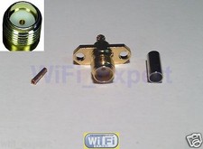 1 x SMA Female Flange Crimp for RG174 RG179 RG316 RG188 Coax Cable RF Connector