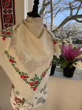 ukrainian wool vintage new shawl scarf