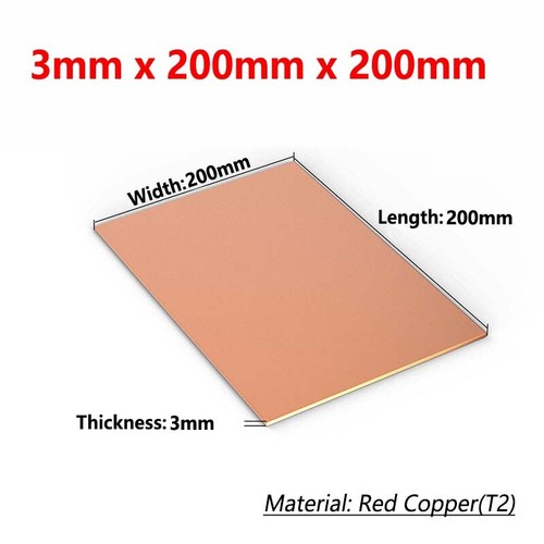 T2 Red Copper Plate/Sheet Copper Block Laser Cut 0.3mm - 6mm Thick Various Sizes - Picture 123 of 144