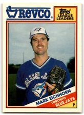 1988 TOPPS REVCO LEAGUE LEADERS MARK EICHHORN TORONTO BLUE JAYS #30