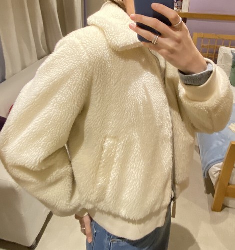 GAP women's teddy coat large (10/12) | eBay