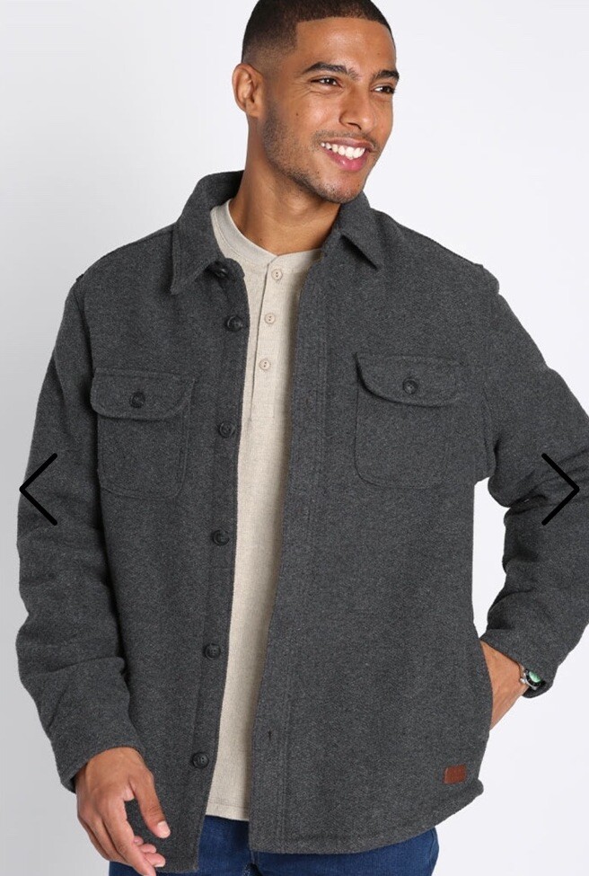 Jachs New York Men's Grey Sherpa Lined Wool Blend Jacket XL | eBay