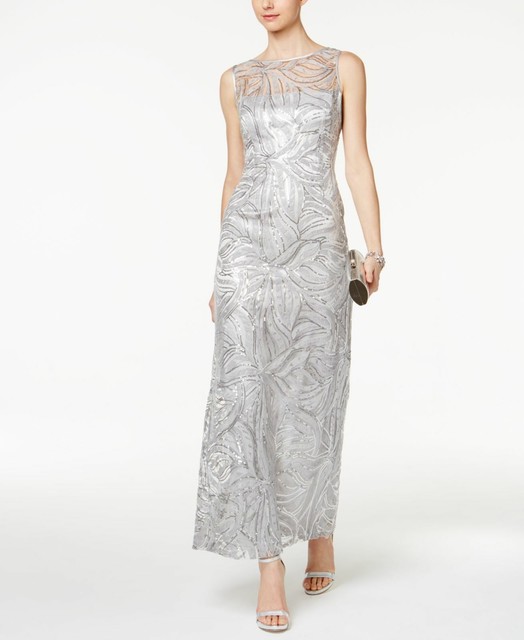 silver dress size 16