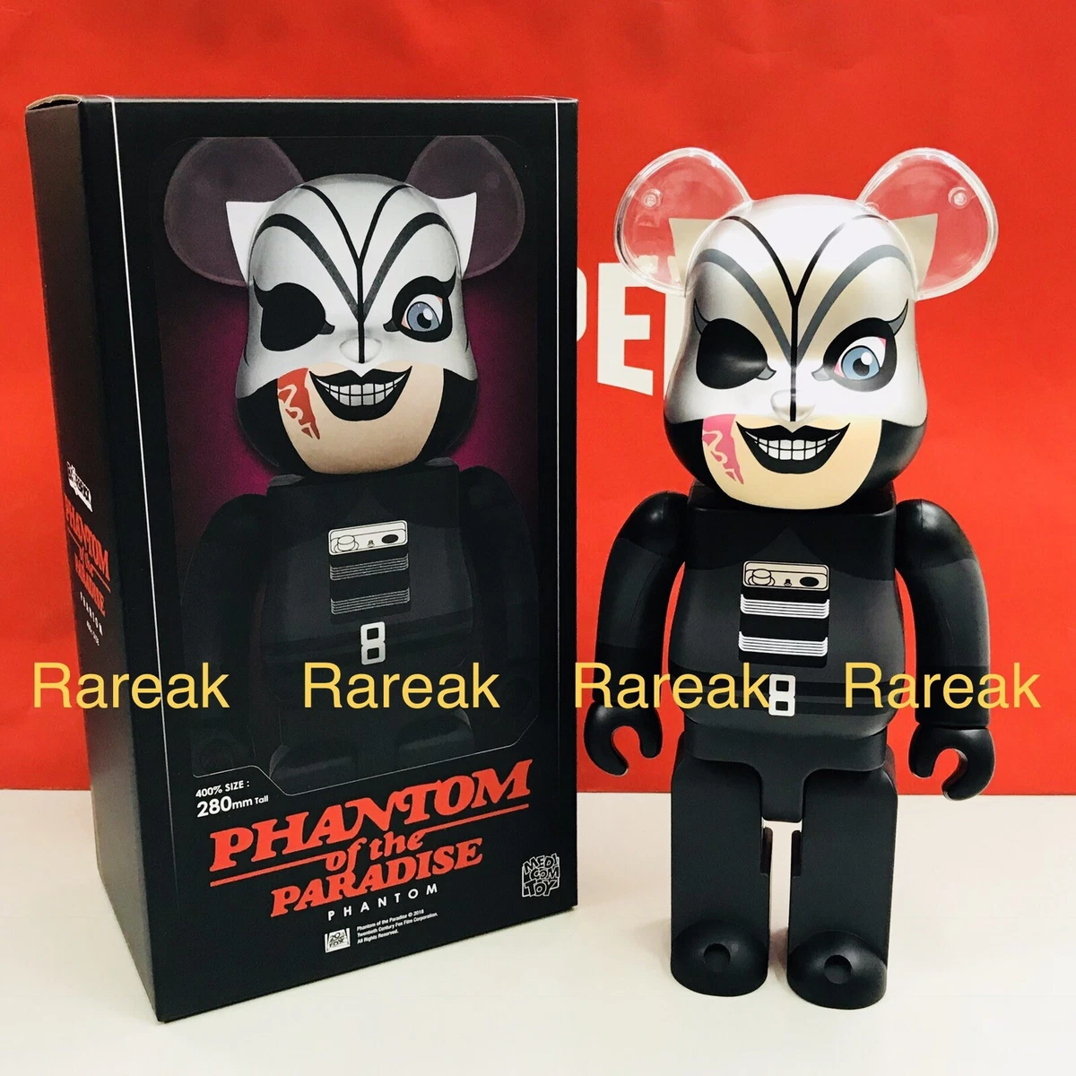 Medicom Bearbrick Phantom of The Paradise 400% Phantom Be@rbrick 