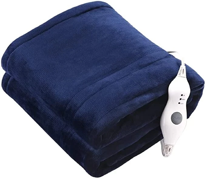 Teficiu0026#039;s Electric Heated Throw Blanket: 50u0026#034; x 60u0026#034; Flannel  with 3 Heat Levels | eBay