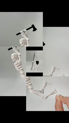 Hot Skeleton Toy! Titan 13 Action Figure Toy Robot,3D Printed Jointed Movable - Bild 2 von 16