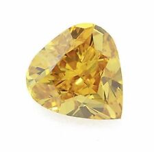 0.33 Carat Fancy Deep Brownish Orangy Yellow Diamond GIA SI2 Natural Color 3145.45 per carat