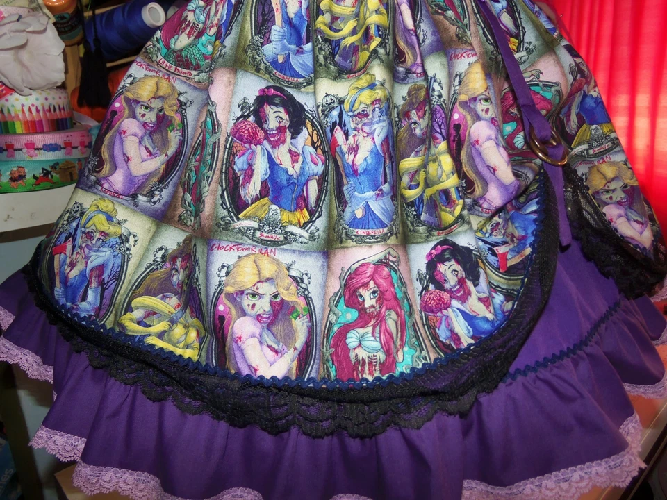 Vestido Blancanieves Cenicienta Rapunzel Navidad Talla -5t Foto 3 de 4