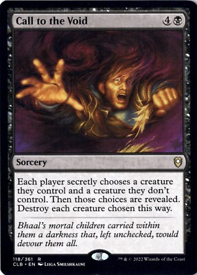 Call To The Void NM/M* Commander Baldur's Gate ENGLISH 118/361 mtg -UnltdCards