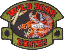 Wild Boar Hunter Patch - 4x3.5 inch - P4347