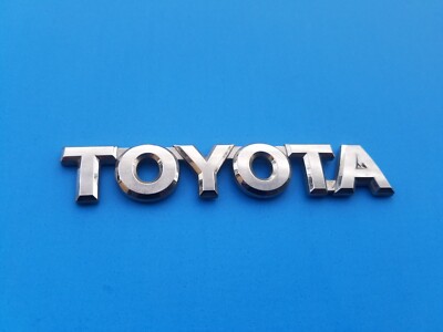 Prius Country Sign 04 05 06 07 08 09 TOYOTA PRIUS REAR LID CHROME EMBLEM LOGO BADGE USED ...