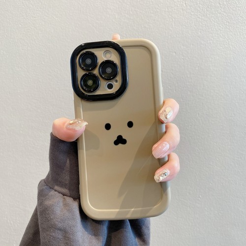 Bär Bear Für iPhone 11 12 13 14 15 16 Case Hülle Schutzhülle + Plüsch Handy Band - 第 9/12 張圖片