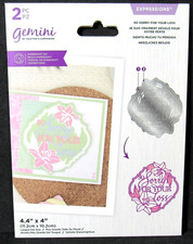 Sympathy Die So Sorry For Your Loss 4.4 x 4" Gemini Crafters Companion