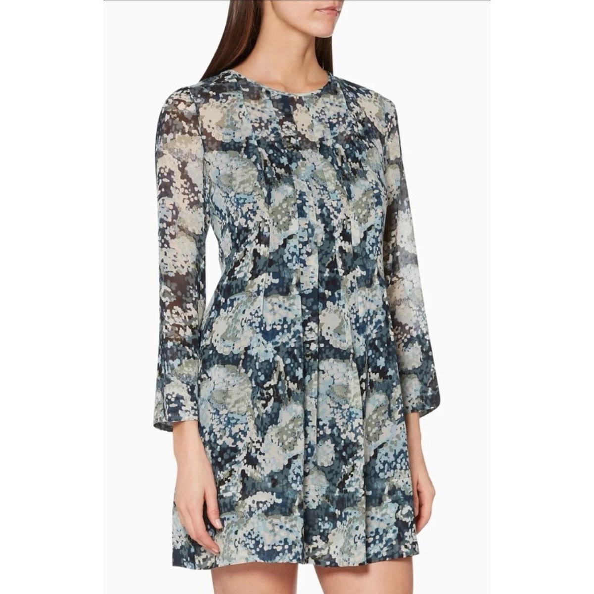 modest cotton dress Ode in Cloud Color:Burnt Sienna Features a modest boutique dresses Kensie Women's Heavy Floral-Lace