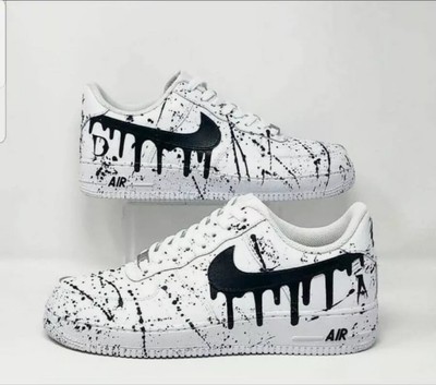 nike air force 1 personalizzata con gocce cadenti e spruzzatura | eBay