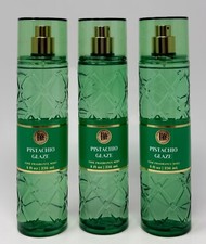 3 BATH  BODY WORKS PISTACHIO GLAZE FINE FRAGRANCE MIST BODY SPRAY 8 OZ LARGE
