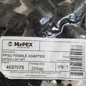 MrPEX Systems PPSU Female Adapter 3/4" PEX x 3/4" NPT 25/bag