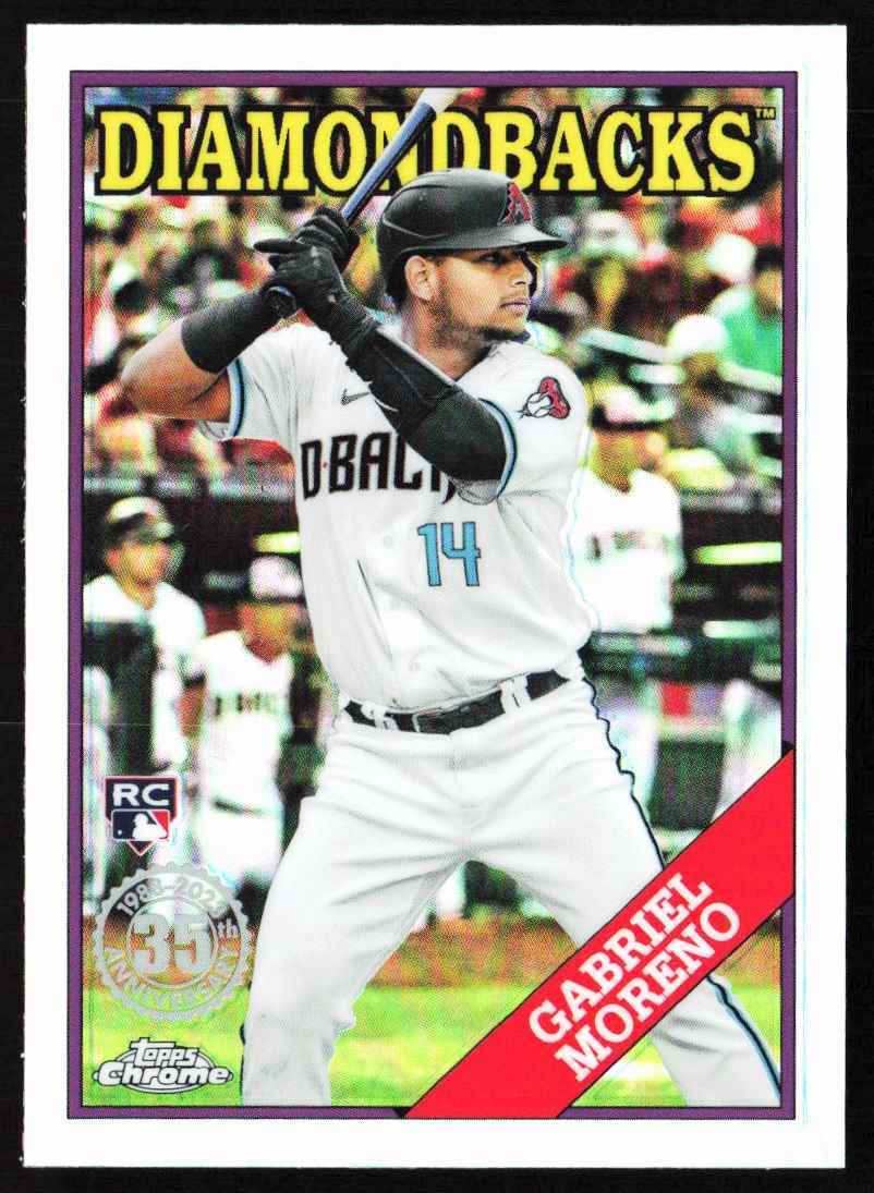 2023 Topps Chrome 1988 Baseball Gabriel Moreno Arizona