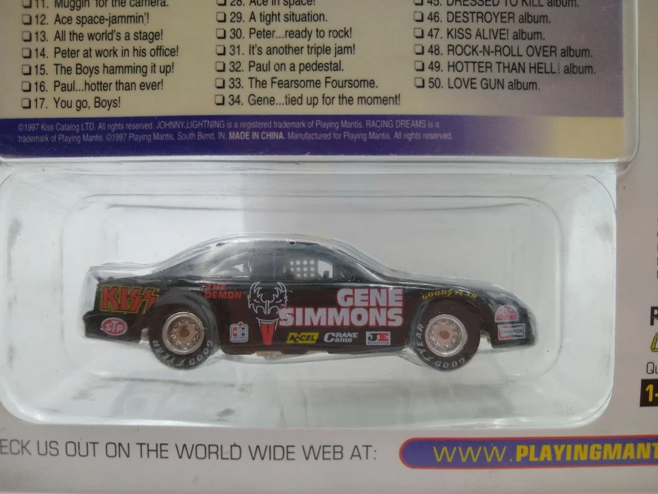Johnny Lightning 1997 - Kiss - Gene Simmons Dodge Daytona Funny Car #9 The Demon Foto 3 de 4