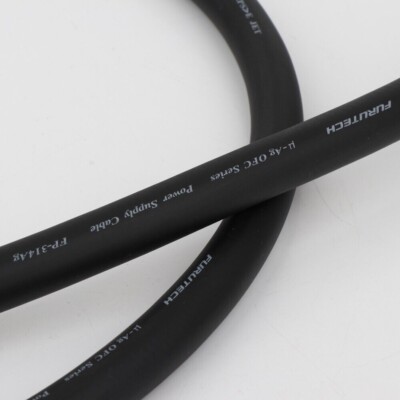 1M OFC Silver Plated HIFI Power Cable Powerflux cord Bulk Wire for Audio Speaker