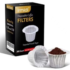 K Cup Filters300 Count Disposable Coffee Paper Filters Compatible With Keurig Br