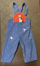 Vtg Nannekins by Nannette Overalls Jumpsuit Farm Theme 12-24 Month