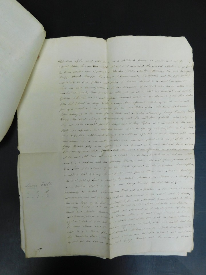 RARE ANTIQUE DOCUMENT 1797 JUDGEMENT OF LAND VALUE DISPUTE, OXFORD eBay