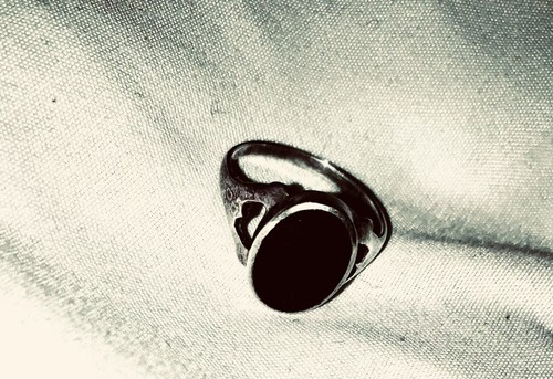 Oval Black Onyx RING 925 STERLING Silver Two Different Maker-Marks - Picture 2 of 23