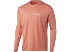 Huk Men's Icon X Performance Hoodie Polyester/Spandex MEDIUM Desert Flower