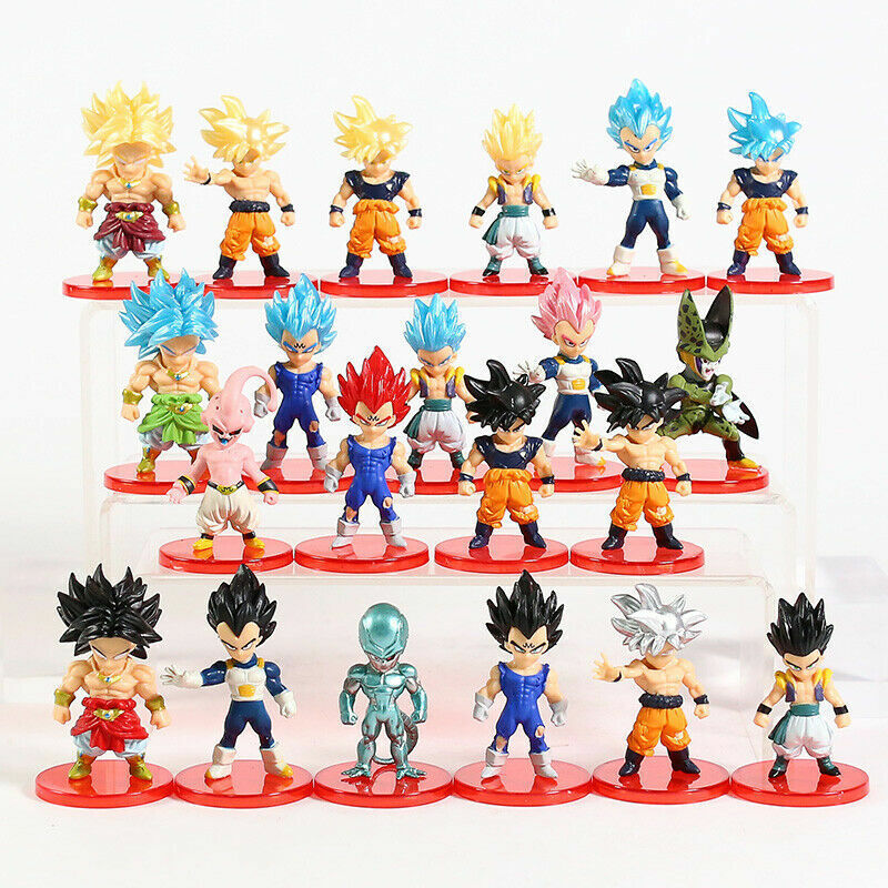 Dragon Ball Z Figures Lot of 21pcs Super Saiyan Action Figure Toys Set Kids Gift