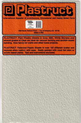 Plastruct O Patterned Sheets Stone Field Stone .020 x 7 x 12in pkg(2) .325 91565