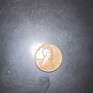 1948 Penny 1 Cent Wheat Lincoln folder filler - Circulated Actual Coin Shown!