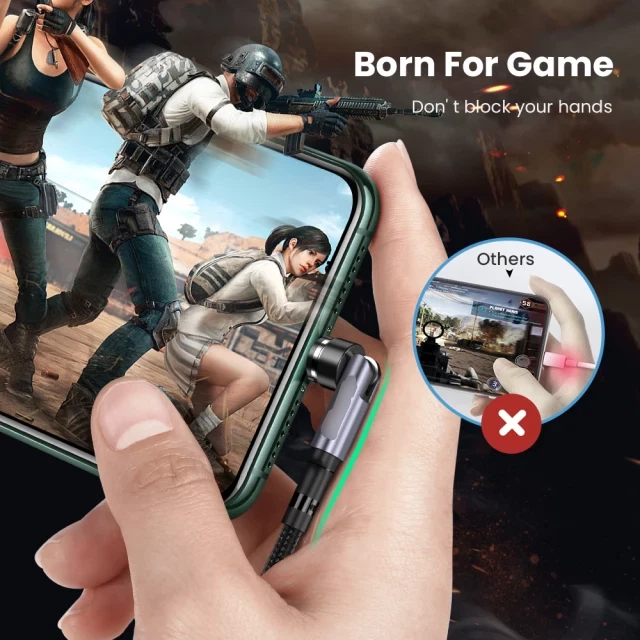 540° Fast Magnetic Charging Cable Data Charger Cord For iPhone Type-C Android - image 2 of 4