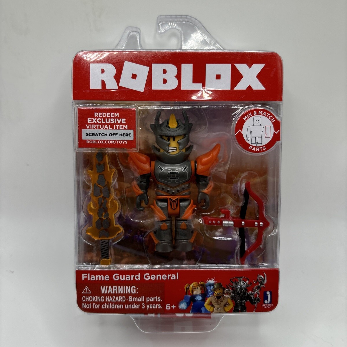 ROBLOX Toys OG Series 3: Flame Guard General Core Figure w/ Code