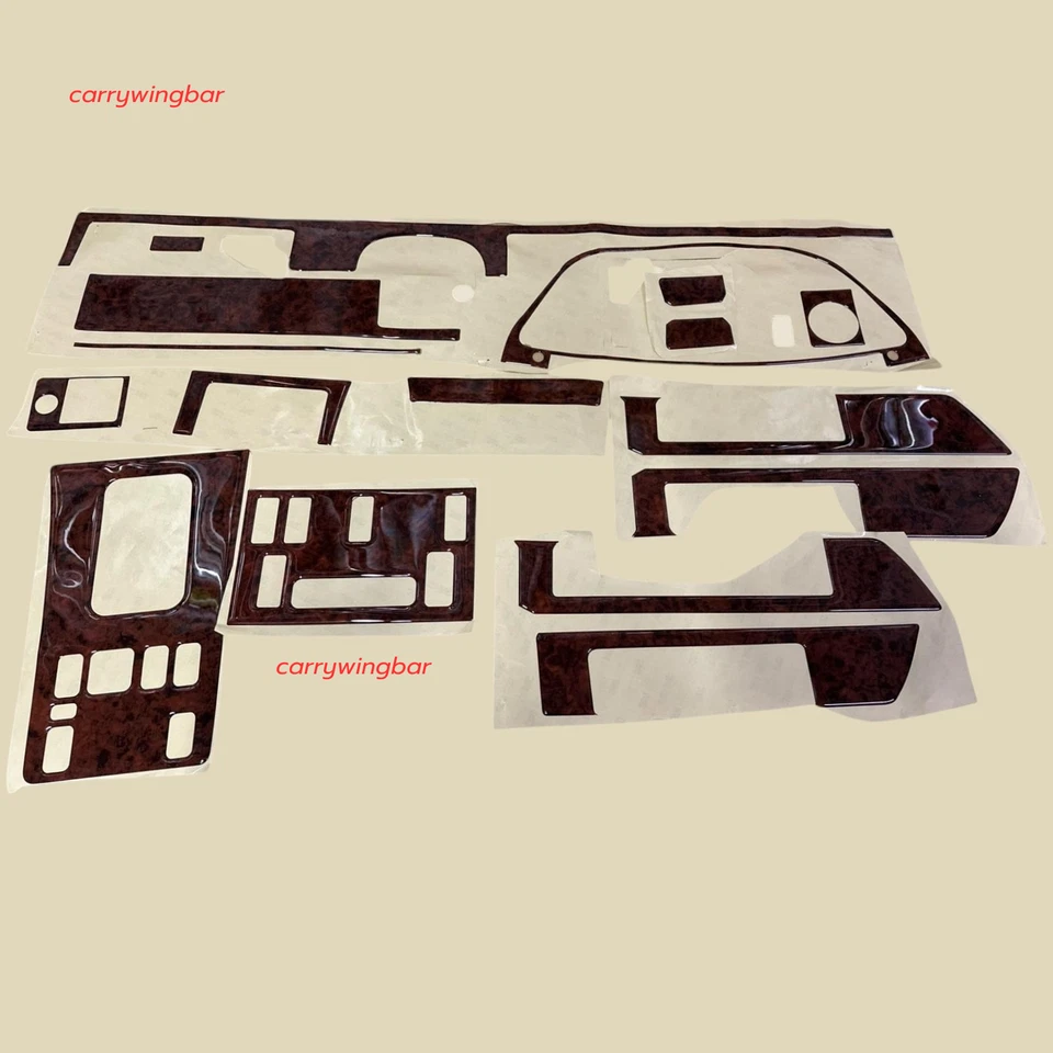 Kit de molduras de tablero aspecto madera Mercedes Benz W126 1980-1985 280 SE Foto 2 de 4