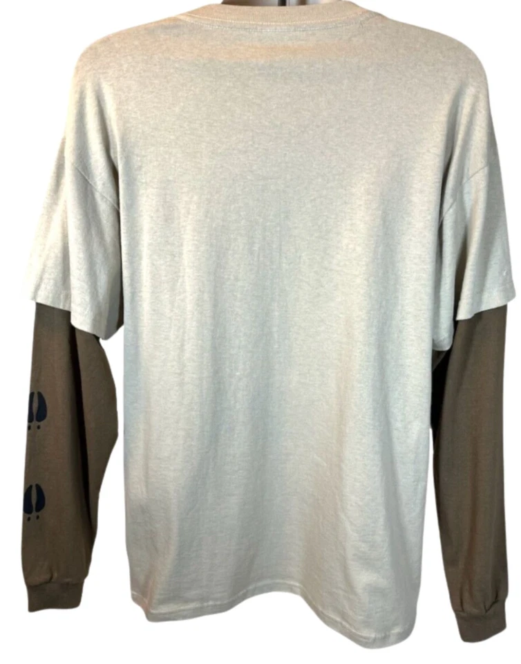 ODG Outdoor Wild Deer Gear White Tail Graphic Men's T Shirt Tan Size Large - Image 2 of 3