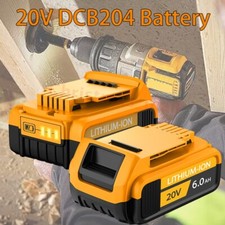 2Pack For DeWalt 20V 20 Volt Max 6.0AH Lithium Ion Battery DCB206 DCB205 DCB204